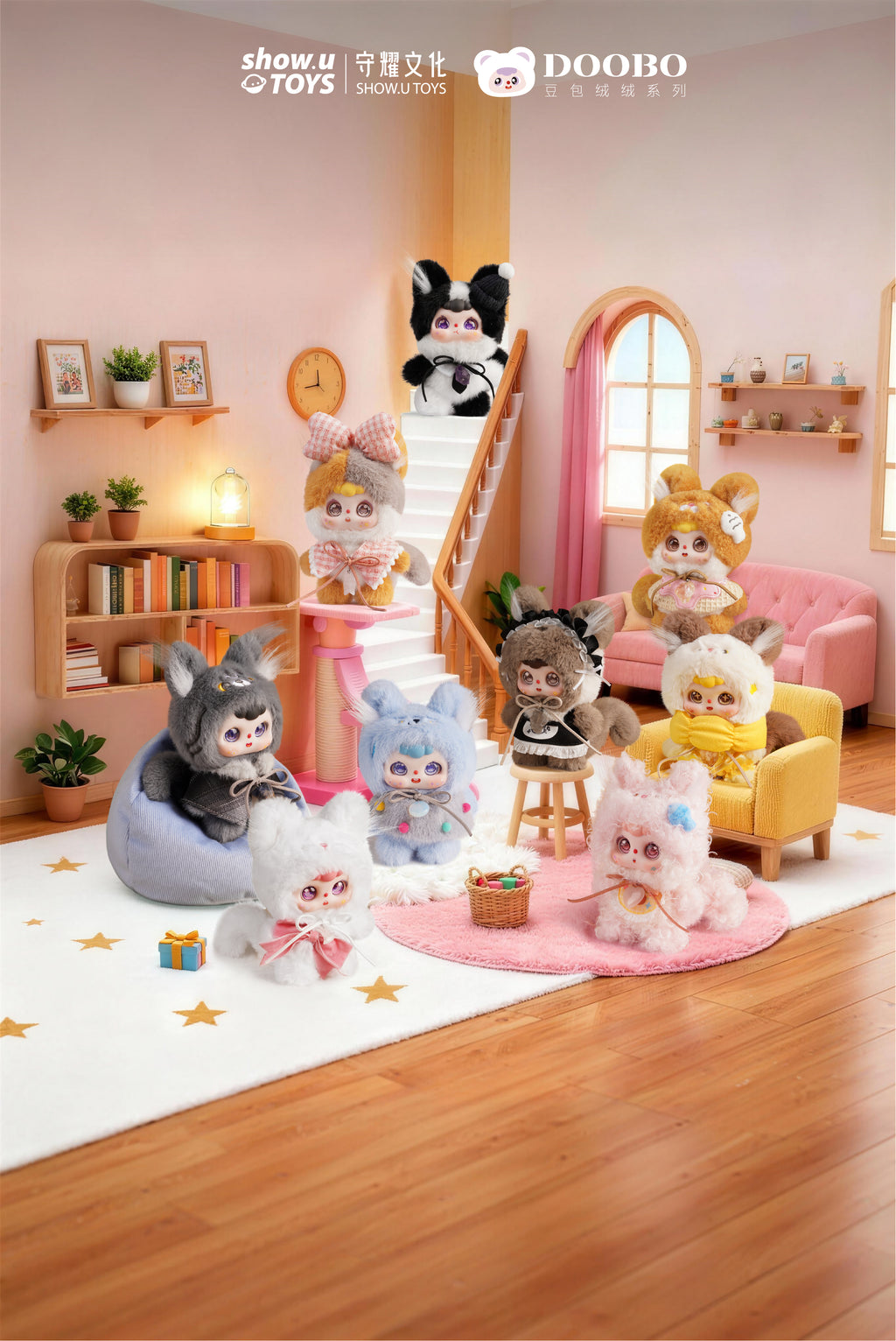 DOOBO Cat Cafe Series Lucky Meow Tales Plush Blind Box