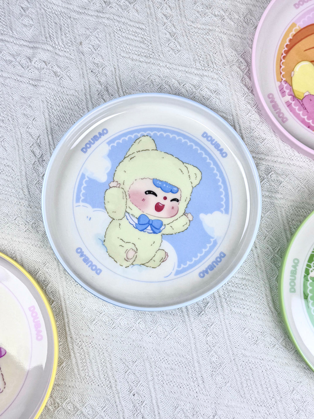 DOUBAO Ceramic-Style Melamine Plate Blind Box