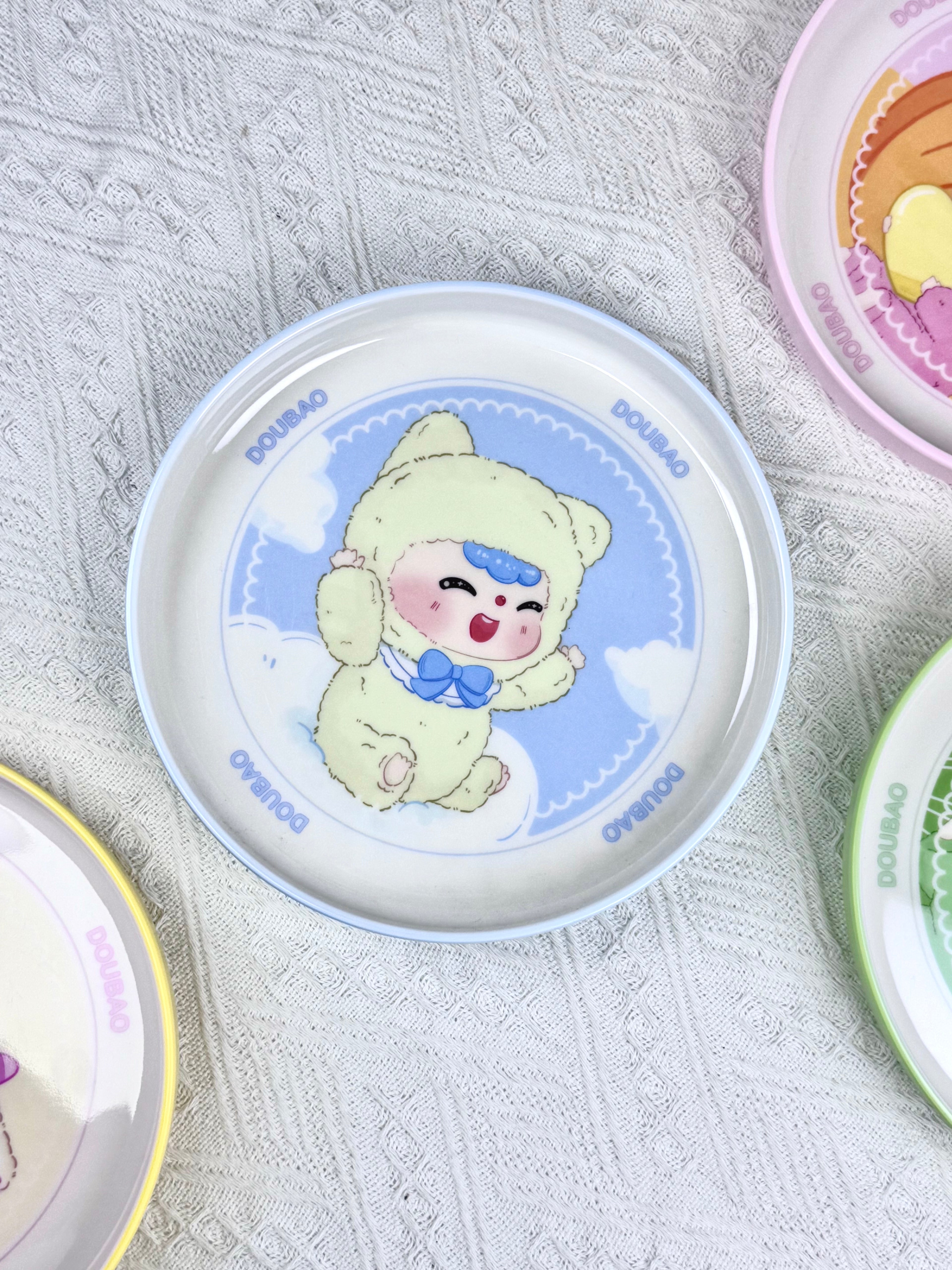 DOUBAO Ceramic-Style Melamine Plate Blind Box