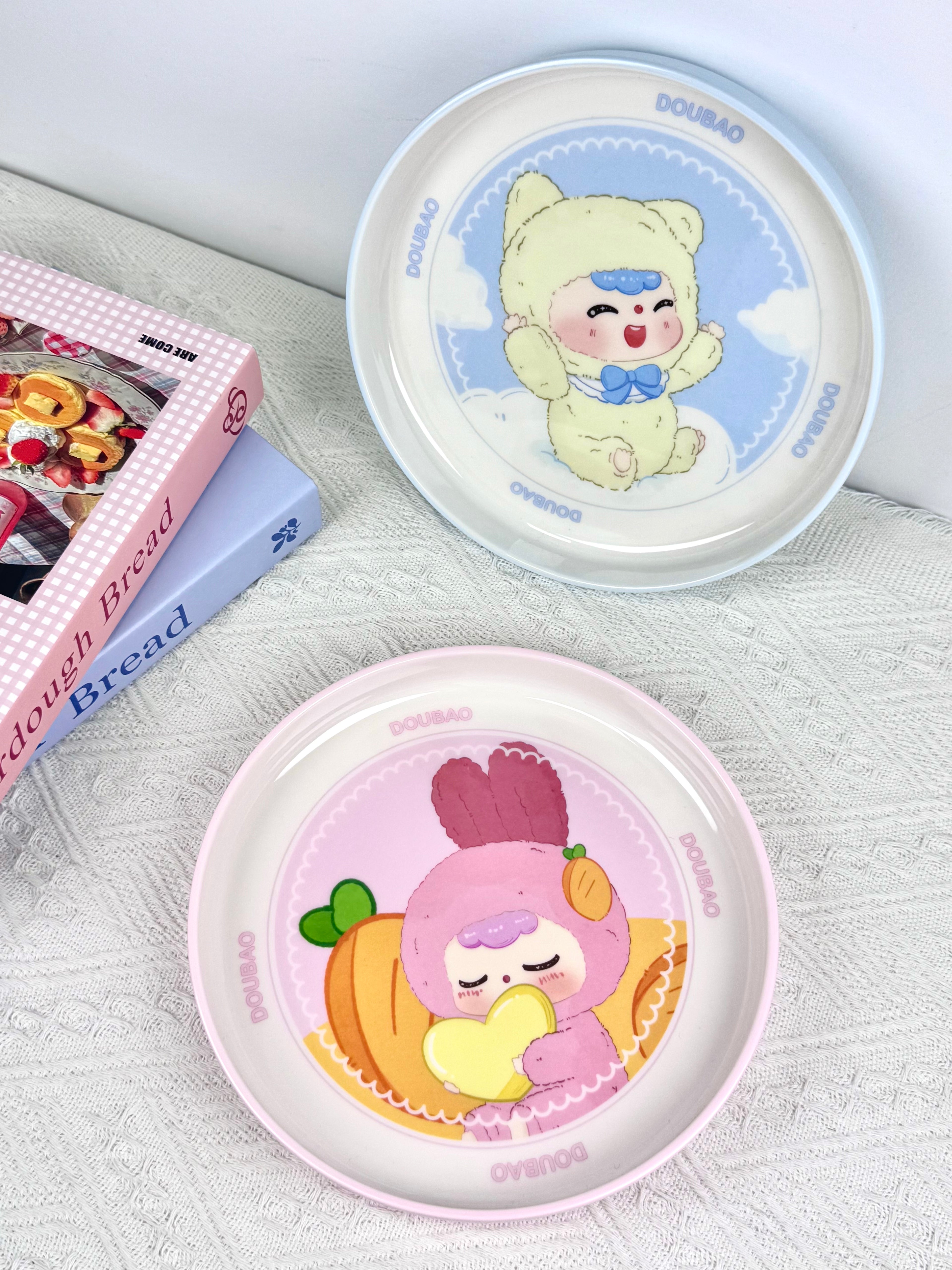 DOUBAO Ceramic-Style Melamine Plate Blind Box